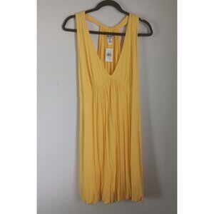 Caren Sport Yellow Maxi Dress Sleeveless V-Neck 2XL Made In USA